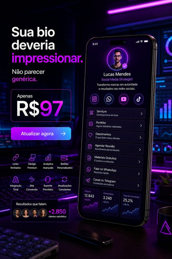 Página MeuLink para Social Media Strategist